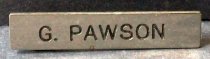 G. Pawson Name Badge Belonging to Gjon T. Pawson, c. 1981-2003