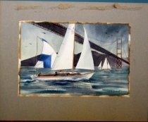 Chasue Under Golden Gate Bridege by V. Burnett