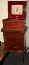 Regina Interchangeable-disc Music Box (with cabinet), 1896