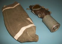 WWII Gas Mask with Case Issued by the San Mateo County First Aid Unit Volun