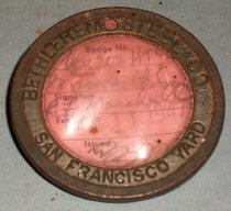 Bethleham Steel ID Badge for Raymond L. Marshal