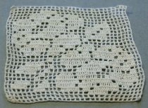Crocheted Tablecloth Section, n.d.