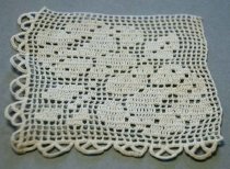 Crocheted Tablecloth Section, n.d.