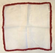 Linen Handkerchief with Tatted Edging, c. 1900-1940