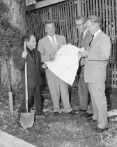 Beniamino Bufano and David D. Bohannon Breaking Ground for Bufano's Studio