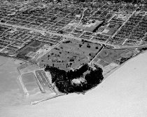 Aerial View of Coyote Point with College of San Mateo Campus, 1962