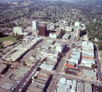 Aerial View of Downtown San Mateo, 1982