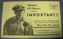 Three Cities Waste Paper Drive Postcard, 1944