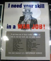 Uncle Sam U.S. Employment Service Poster, 1943
