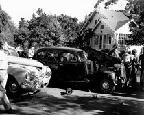 Car Accident on Oak Grove and Park Avenue in Burlingame, August 1949