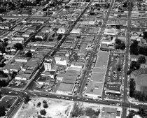 Aerial View of Downtown San Mateo, 1957