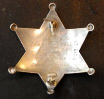 Irene Farrell's San Mateo Police Badge, 1926