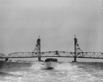 Boating on San Francisco Bay South of Coyote Point Looking Southeast, 1959