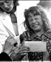Young Girl Receives Polio Shot, 1961