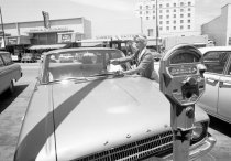 City of San Mateo's First Meter Maid, 1963