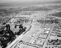 State Route 92 and El Camino Overpass Construction in San Mateo, 1963