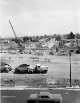 Underpass Construction at Hillsdale and El Camino in San Mateo Looking East