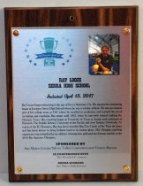 Ray Looze Peninsula Sports Hall of Fame Plaque, 2017