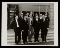 Untitled (Raychemers in front of Menlo Park Headquarters), c. 1970s-1990s