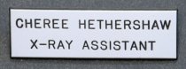 Mills Memorial Hospital X-Ray Assistant Badge, c. 1964-1971