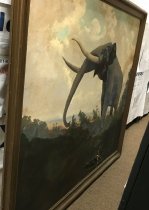 African Elephant Painting from Noah's Ark Restaurant, 1924