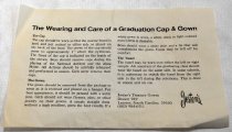 Instructions for Wearing Graduation Cap & Gown