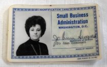 JoAnn Semones Small Business Administration ID Card