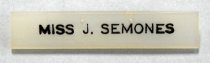 Miss J. Semones Pin
