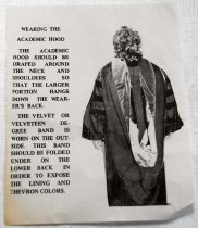 Instruction Sheet for Wearing Academic Hood