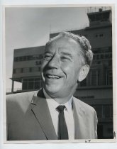 Untitled [Photograph of Roy Archibald in front of SFO International Airport