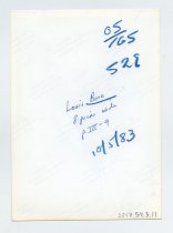 Untitled [Portrait photograph of Louis Bono], October 5, 1983