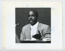 Untitled [Portrait photograph of Barry Bonds], March 28, 1995