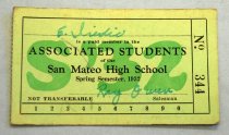 Associated Students Membership Card, 1977