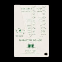 Thermofit Heat-Shrinkable Tubing Diameter Gauge, c. late 1950s-1971