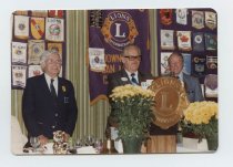 Untitled [Photograph of Glen E. Born at Downtown San Mateo Lions Internatio