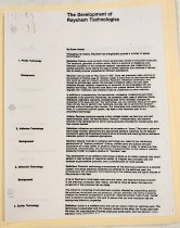 The Development of Raychem Technologies, c. late 1970s-1990s.