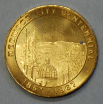 Redwood City Centennial Coin, 1867-1967