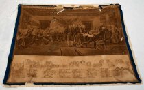Declaration of Independence Kerchief, c. 1850