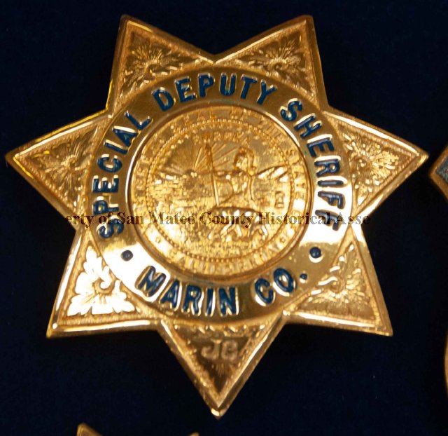 Marin County Deputy Sheriff バッジ レプリカ Special Deputy Sheriff