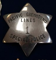 Pacific Greyhound Lines Special Police Badge
