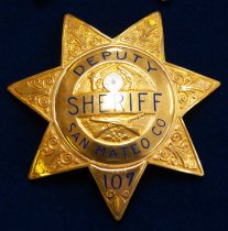 Deputy Sheriff San Mateo Co. Badge
