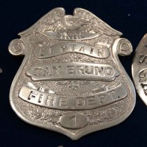 San Bruno Fire Dept. Capatain Badge