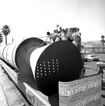 Titan Rocket Booster Motor on Display at Hillsdale Shopping Center, March 1