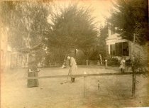 Croquet Game, Redwood City, c. 1880-1890