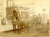 Buggy Party in front of Van Court's Studio, c. 1880-1890