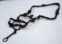 Tooled Leather Horse Bridle and Bit, c. 1890