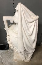 Crecian Carrara Marble Vase, c. 1920