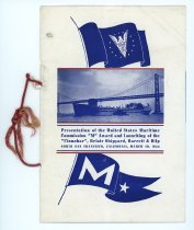 Program for the Presentation of the United States Maritime Commission "M" A