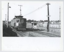 Streetcar Going South from Colma to San Mateo (Duck Ranch Stop), 1948