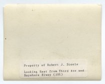 Looking East from 3rd Avenue and Bayshore Highway, c. 1927-1931